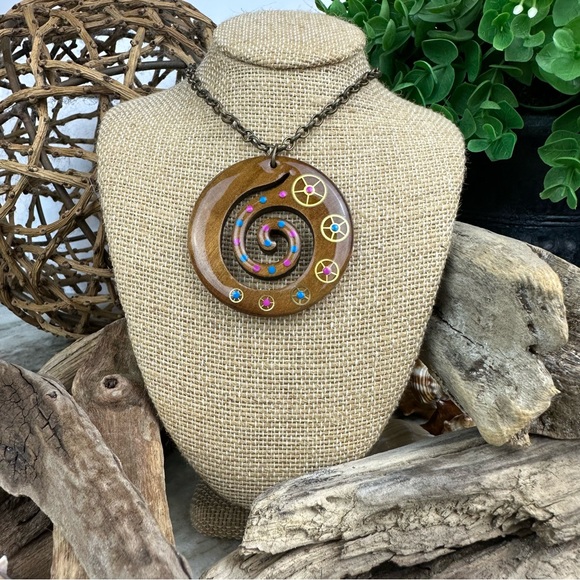 Up Scale Time Jewelry Up Scale Time Wooden Swirl Vintage Watch Part